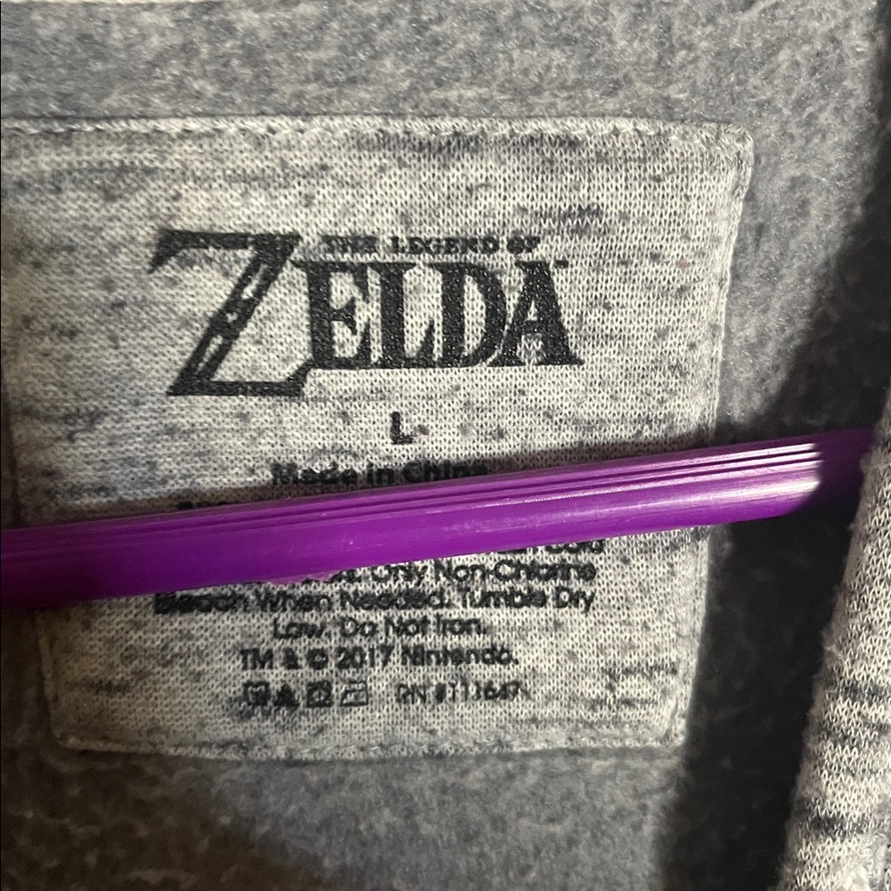 😄Zelda large hoodie hooded sweatshirt kangaroo pocket - Picture 2 of 4